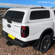 Ford Ranger 2023- Aeroklas Leisure High Roof Hardtop with Pop-Out Windows and Roof Rails